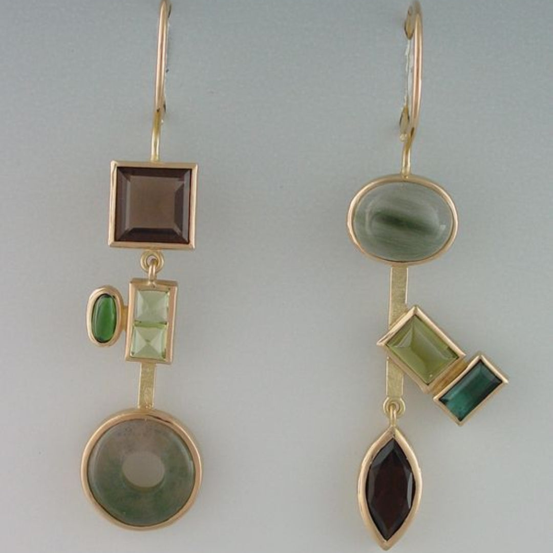 Stylish Dangling Crystal Forest Earrings