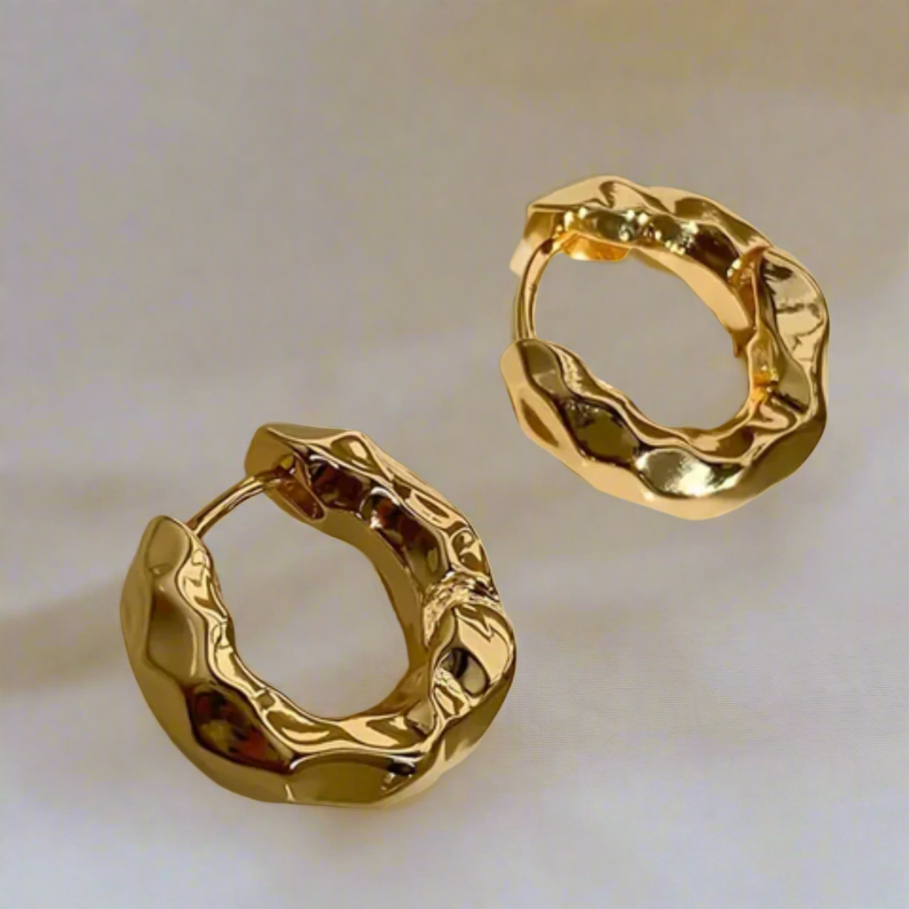 Elegant Golden Hoop Earrings