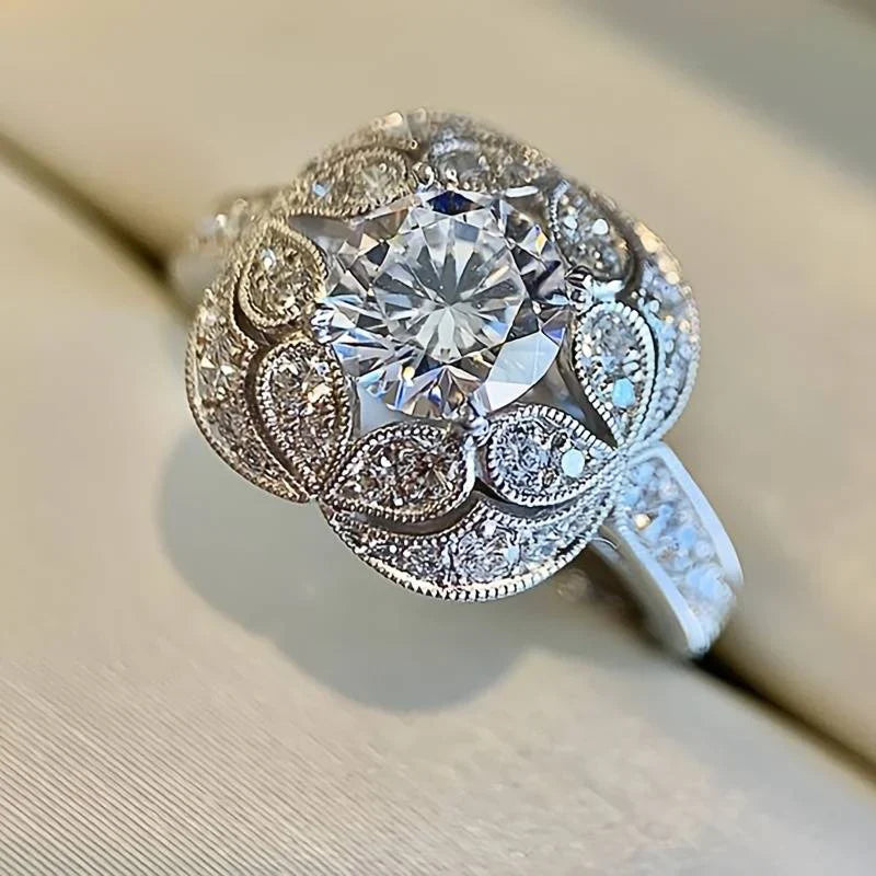 Elegant Bright Silver Ring
