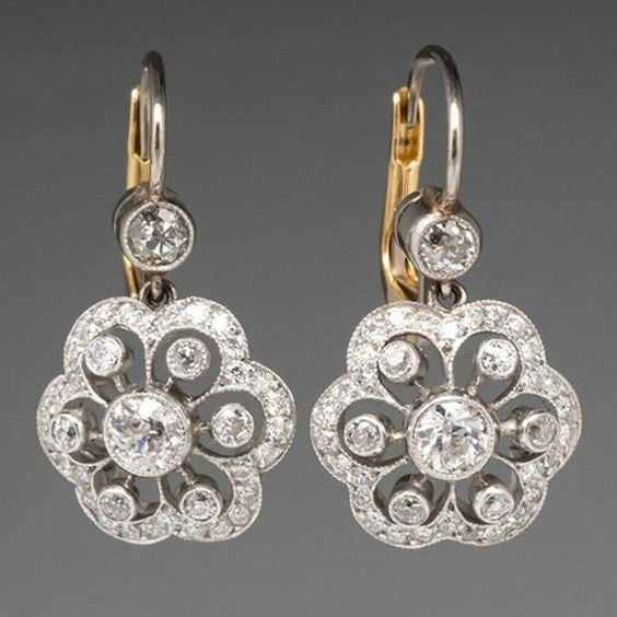 Trendy Crystal Mandala Earrings