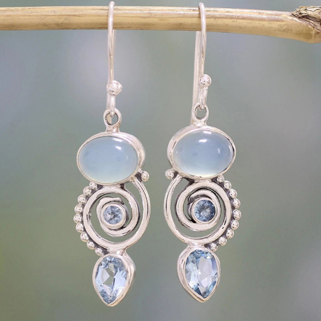 Stylish Moonstone Earrings
