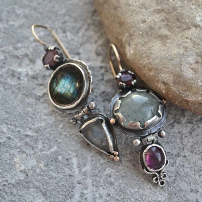 Timeless Green Stone Earrings