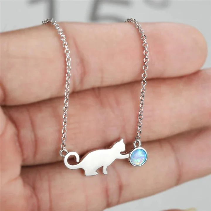 Minimalist Kitty Necklace