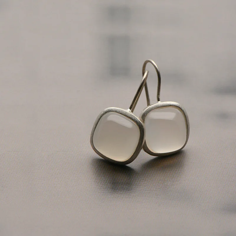 Classic Moonstone Crystal Earrings