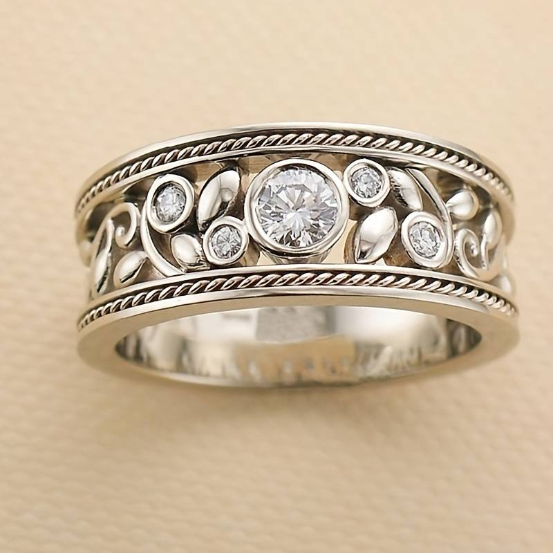 Classic Silver & Zirconia Ring