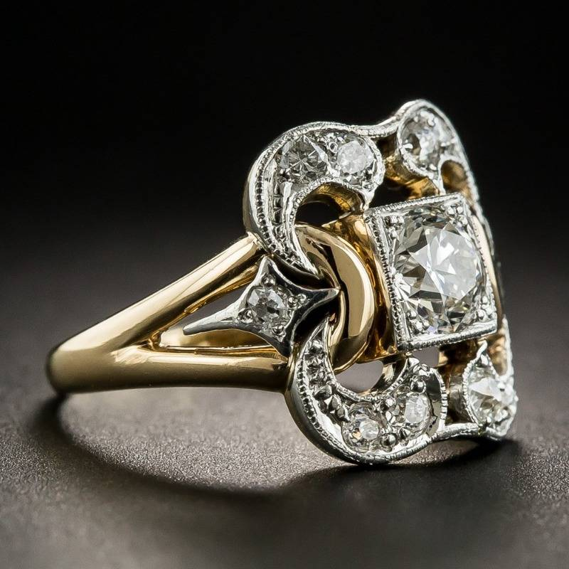 Trendy Zirconia Gold Ring