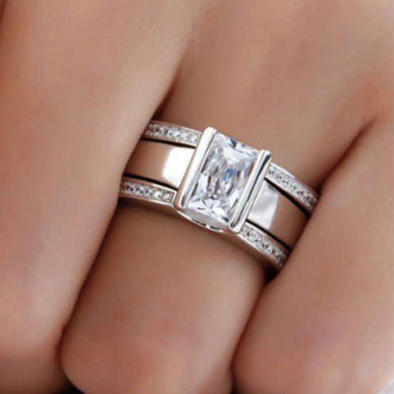 Timeless Inlaid Glass Ring