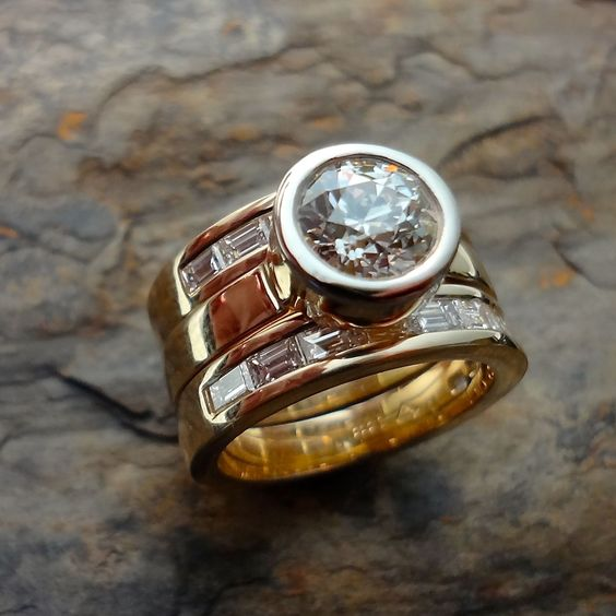 Trendy Layered Glass Ring