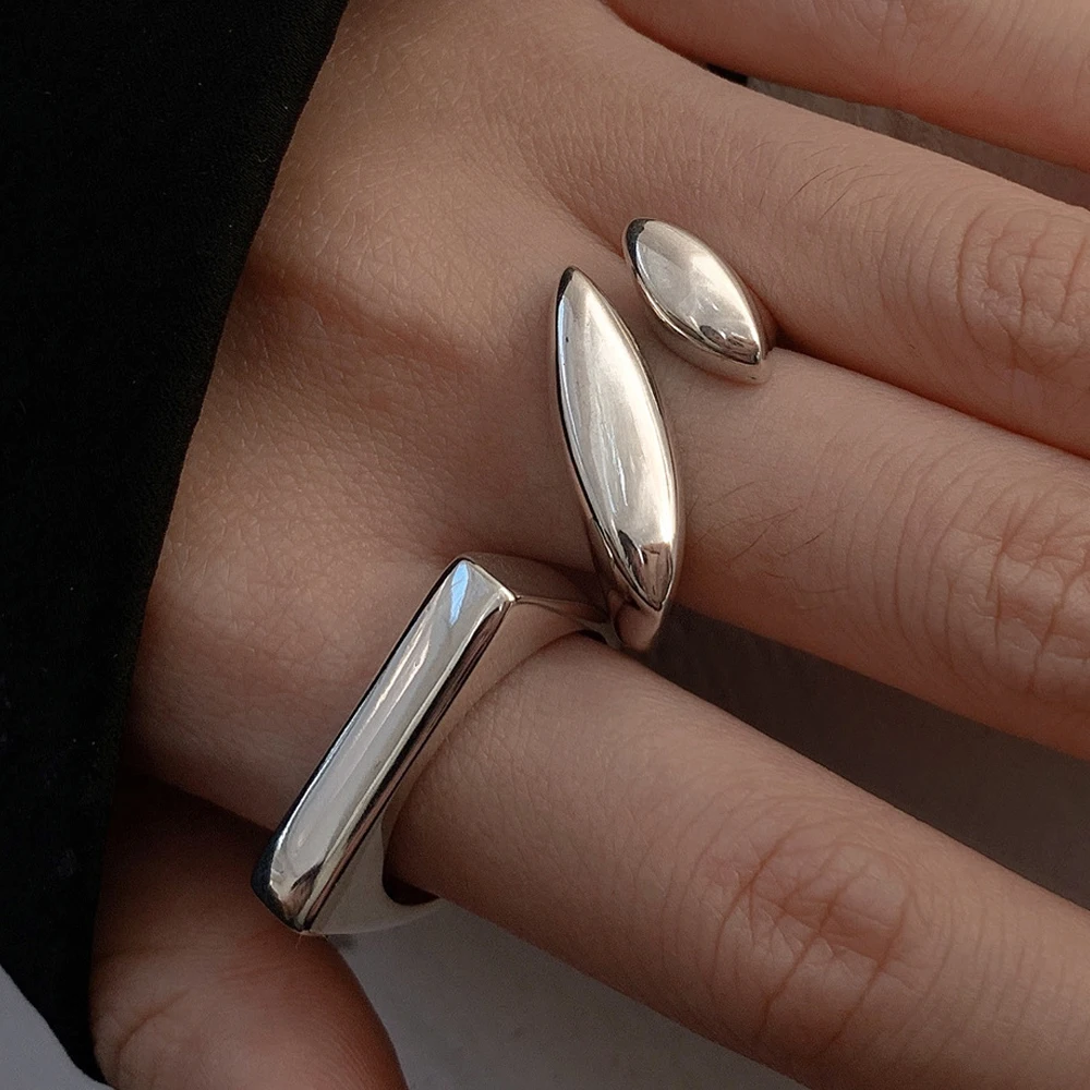 Minimalist Silver Ring Set