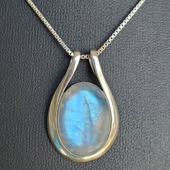 Minimalist White Opal Necklace