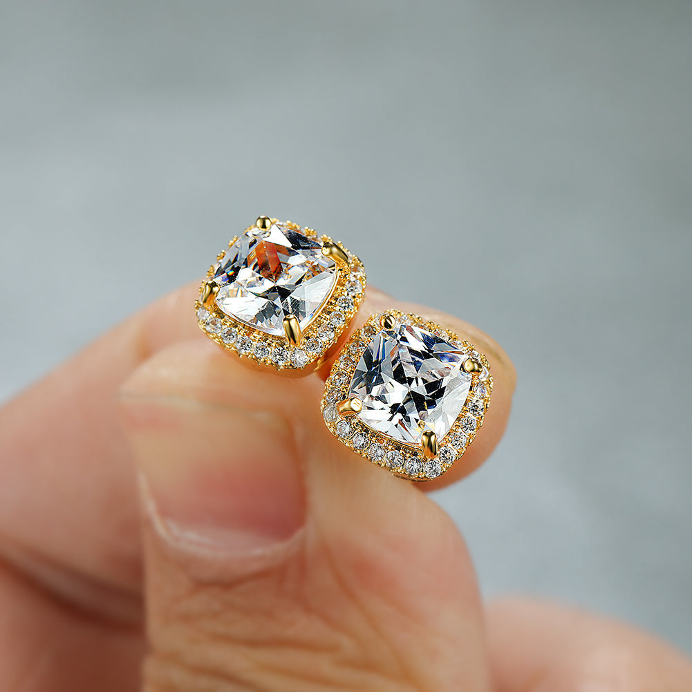 Minimalist Stone Stud Earrings