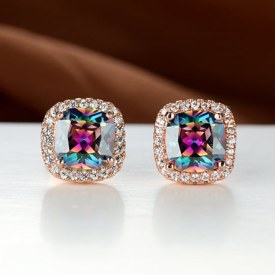 Minimalist Stone Stud Earrings