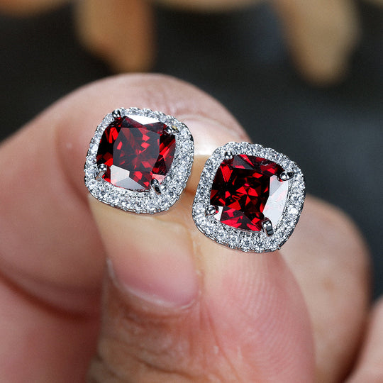 Minimalist Stone Stud Earrings