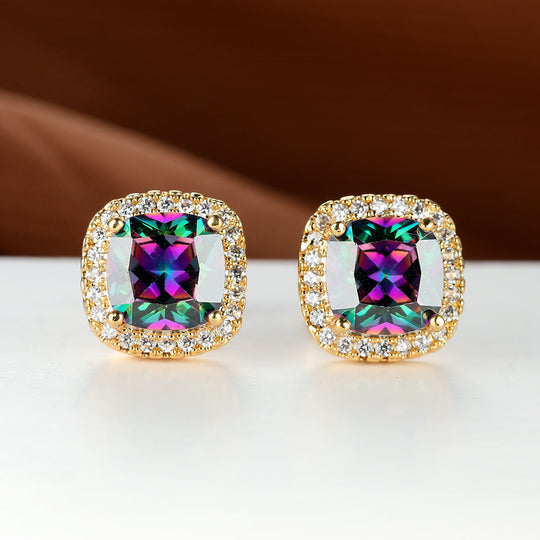 Minimalist Stone Stud Earrings