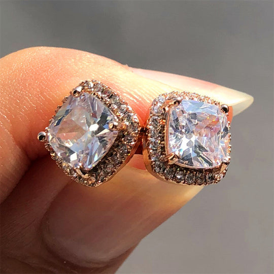 Minimalist Stone Stud Earrings