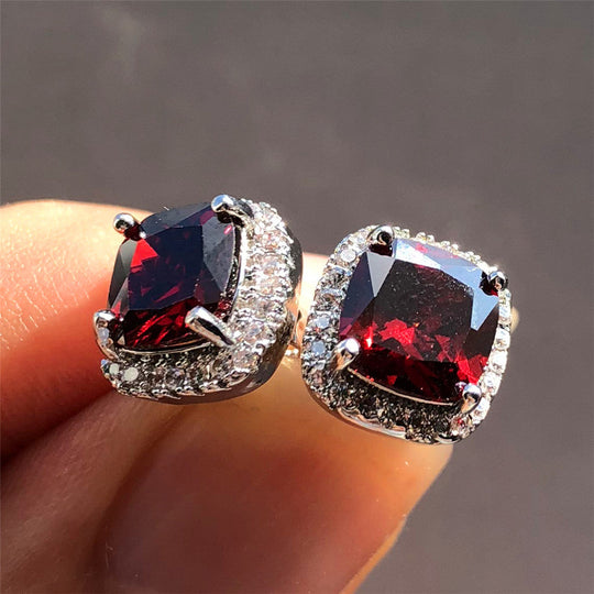 Minimalist Stone Stud Earrings