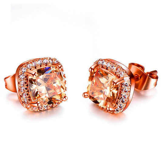 Minimalist Stone Stud Earrings