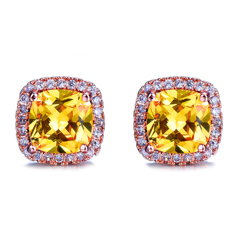 Minimalist Stone Stud Earrings