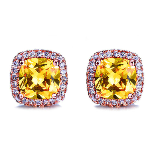 Minimalist Stone Stud Earrings