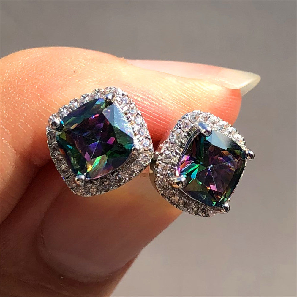 Minimalist Stone Stud Earrings