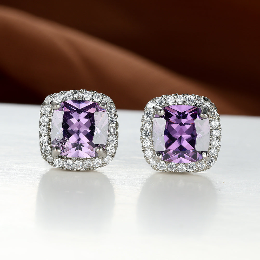Minimalist Stone Stud Earrings
