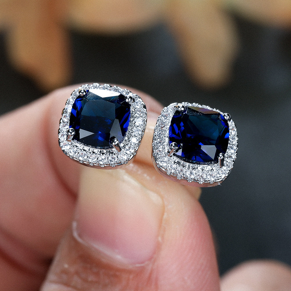 Minimalist Stone Stud Earrings