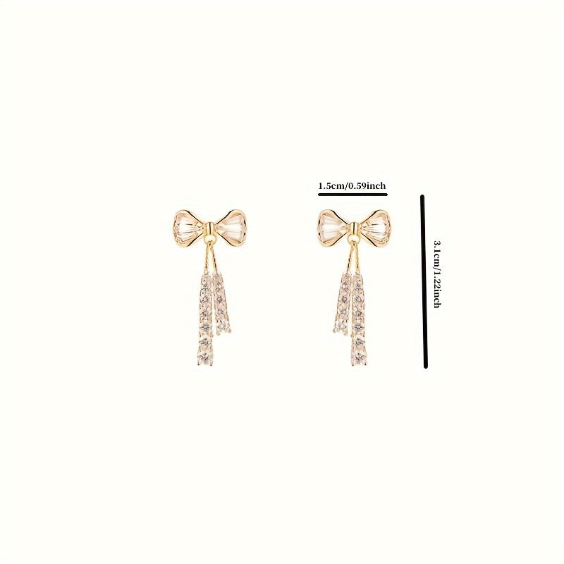Elegant Zirconia Drop Earrings