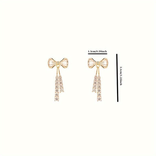 Elegant Zirconia Drop Earrings