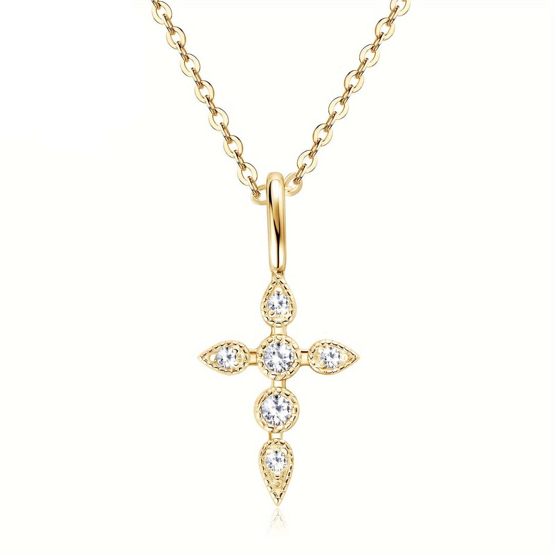 Elegant Cross Pendant Necklace