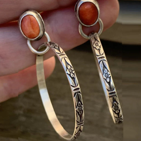 Boho Trendy Onyx Earrings