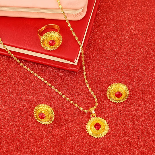 Modern Boho 24K Gold Plated Jewelry Set