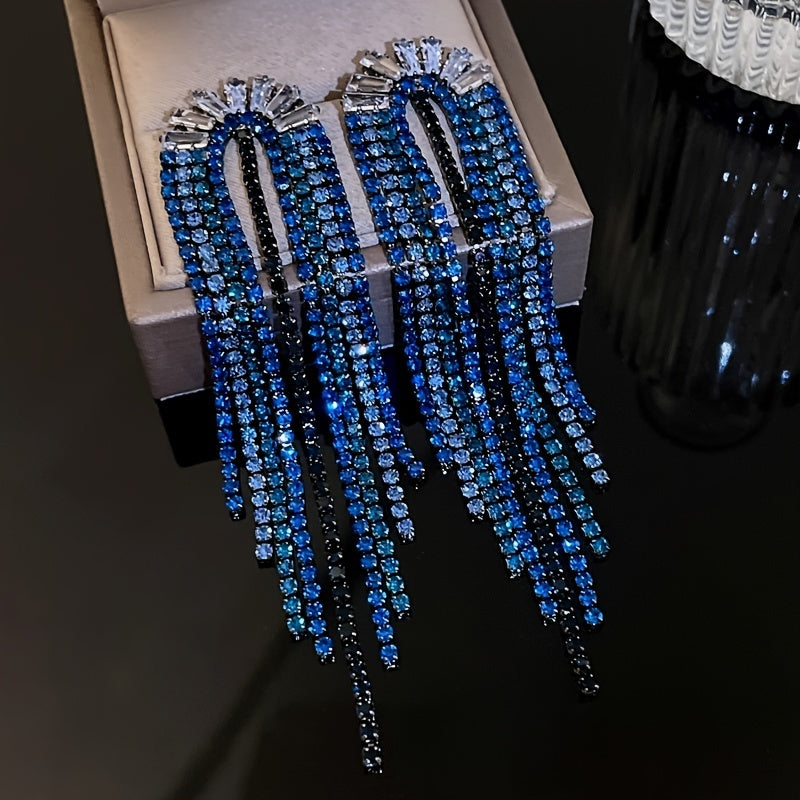 Modern & Elegant U-shaped Tassel Earrings