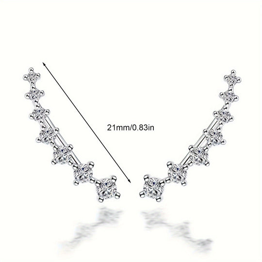 Stylish Seven Stone Design Earrings