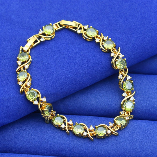 Elegant Classic-Inspired Golden Copper Bracelet