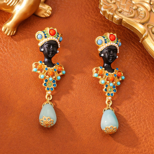 Colorful Traditional Earrings