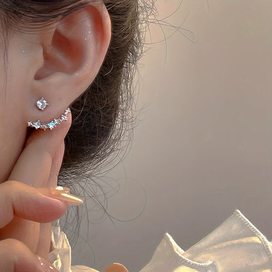 Elegant French Inspired Stud Earrings
