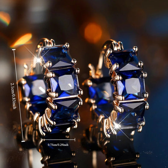 Timeless Zirconia Hoop Earrings