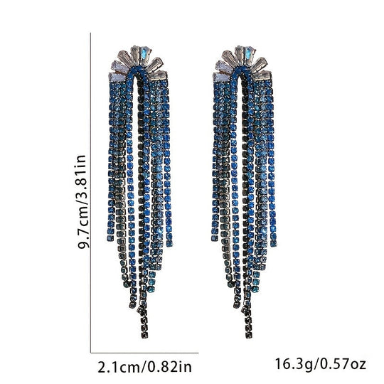 Modern & Elegant U-shaped Tassel Earrings