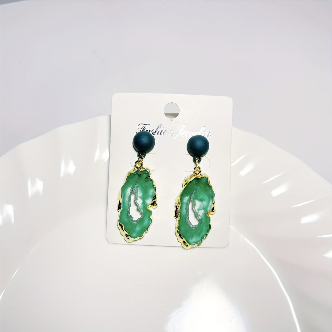 Timeless Irregular Resin Earrings