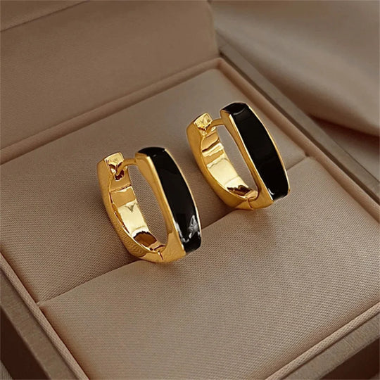Stylish Light Rhinestone Hoops