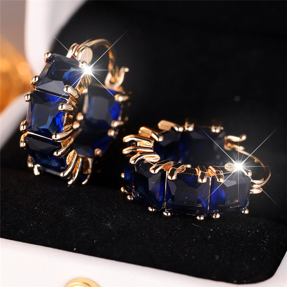 Timeless Zirconia Hoop Earrings