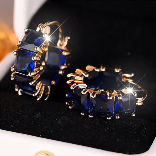 Timeless Zirconia Hoop Earrings