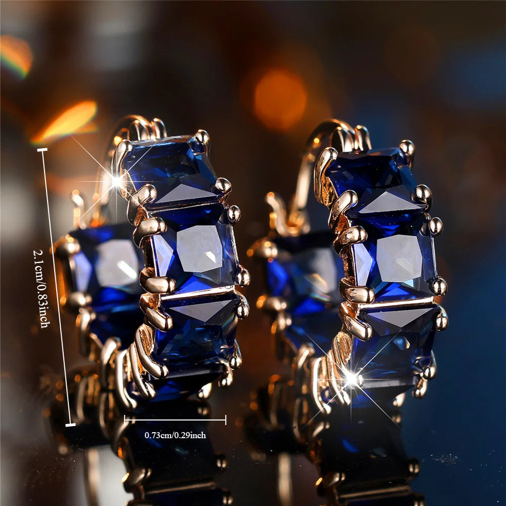 Timeless Zirconia Hoop Earrings
