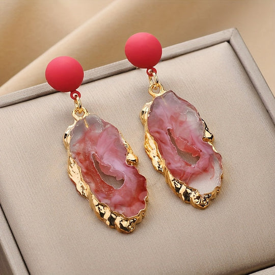 Timeless Irregular Resin Earrings