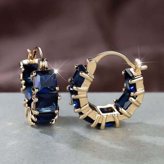 Timeless Zirconia Hoop Earrings