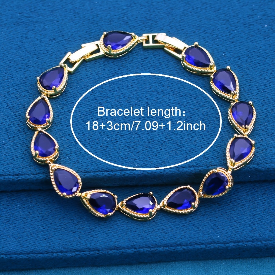 Elegant Timeless Water Drop Style Jewelry Set