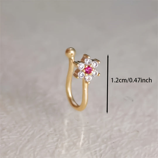 Adjustable U-Shaped Floral Nose Clip
