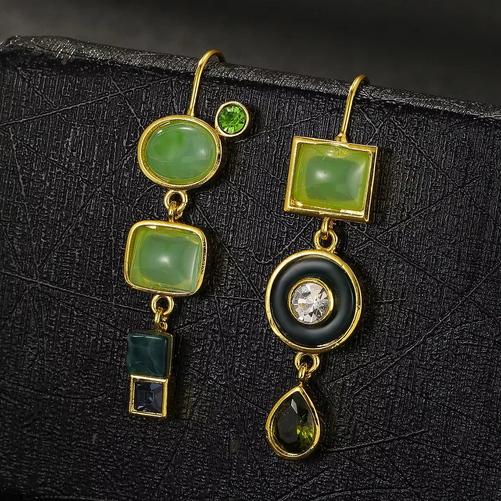 Timeless Green Drop Earrings