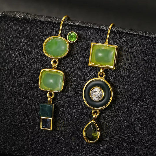 Timeless Green Drop Earrings