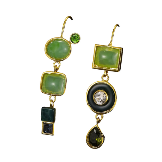 Timeless Green Drop Earrings